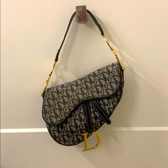 Dior Handbags - Dior Flap Oblique Monogram Trotter Saddle Vintage Price is Firm💯